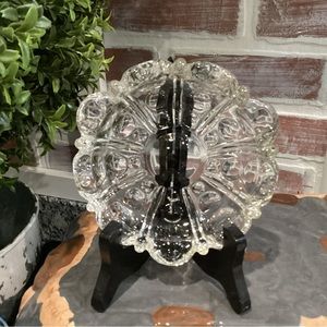 Vintage Clear Glass Ashtray - Excellent gently used condition - 9 Cigarette Slot